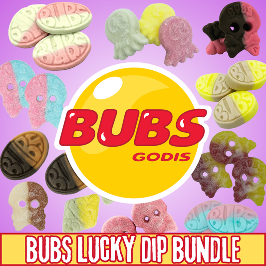 BUBS/Swedish Skulls Lucky Dip Bundle - 3x 100g Selections