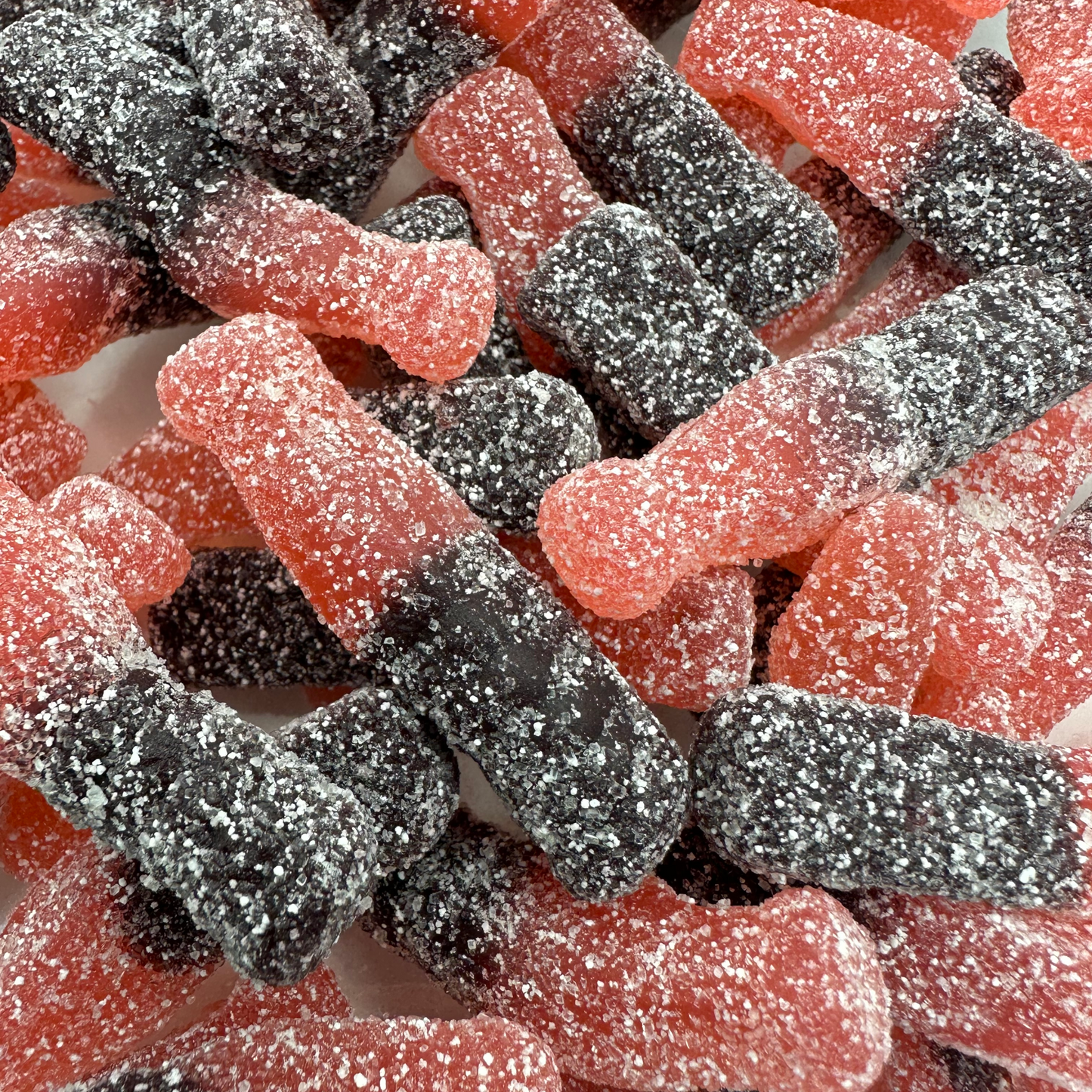 UK Fizzy Large Cherry Cola Bottles 100g