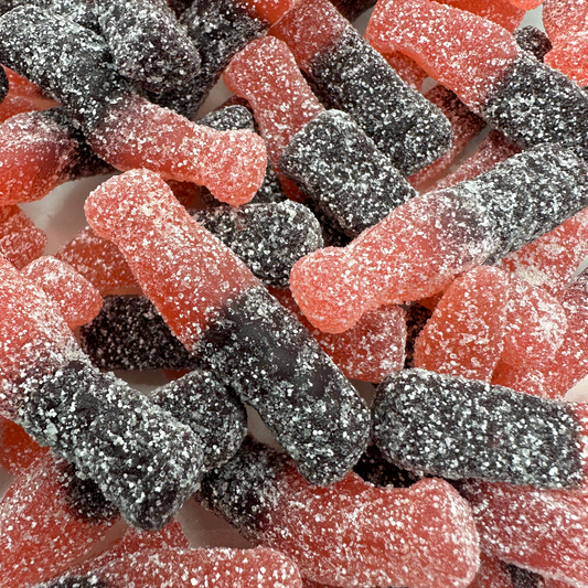 UK Fizzy Large Cherry Cola Bottles 100g
