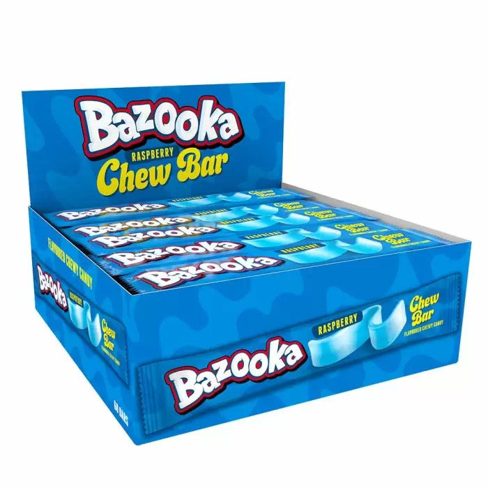UK Bazooka Blue Raspberry Chew Bar