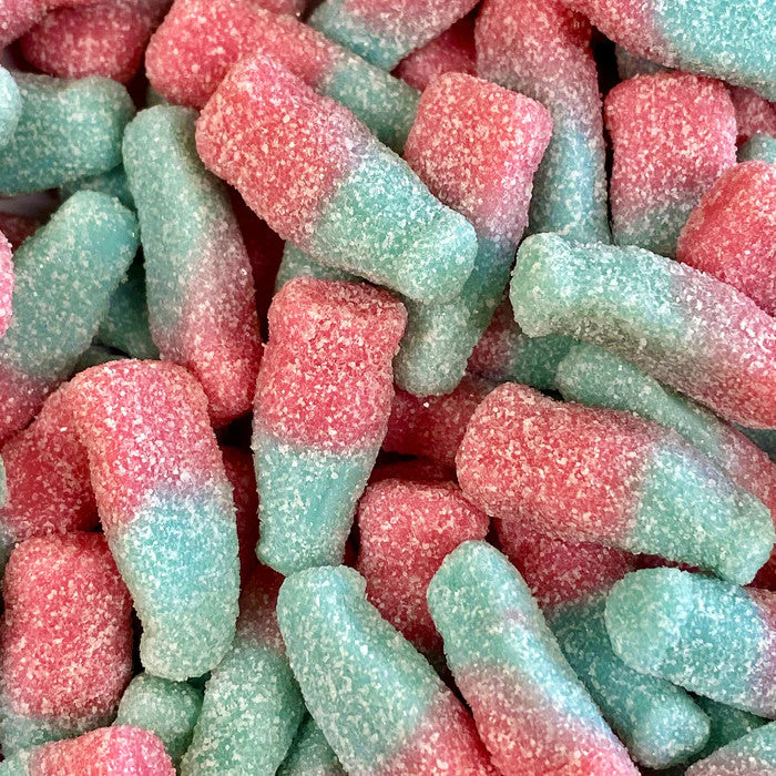 UK Fizzy Bubblegum Bottles 100g