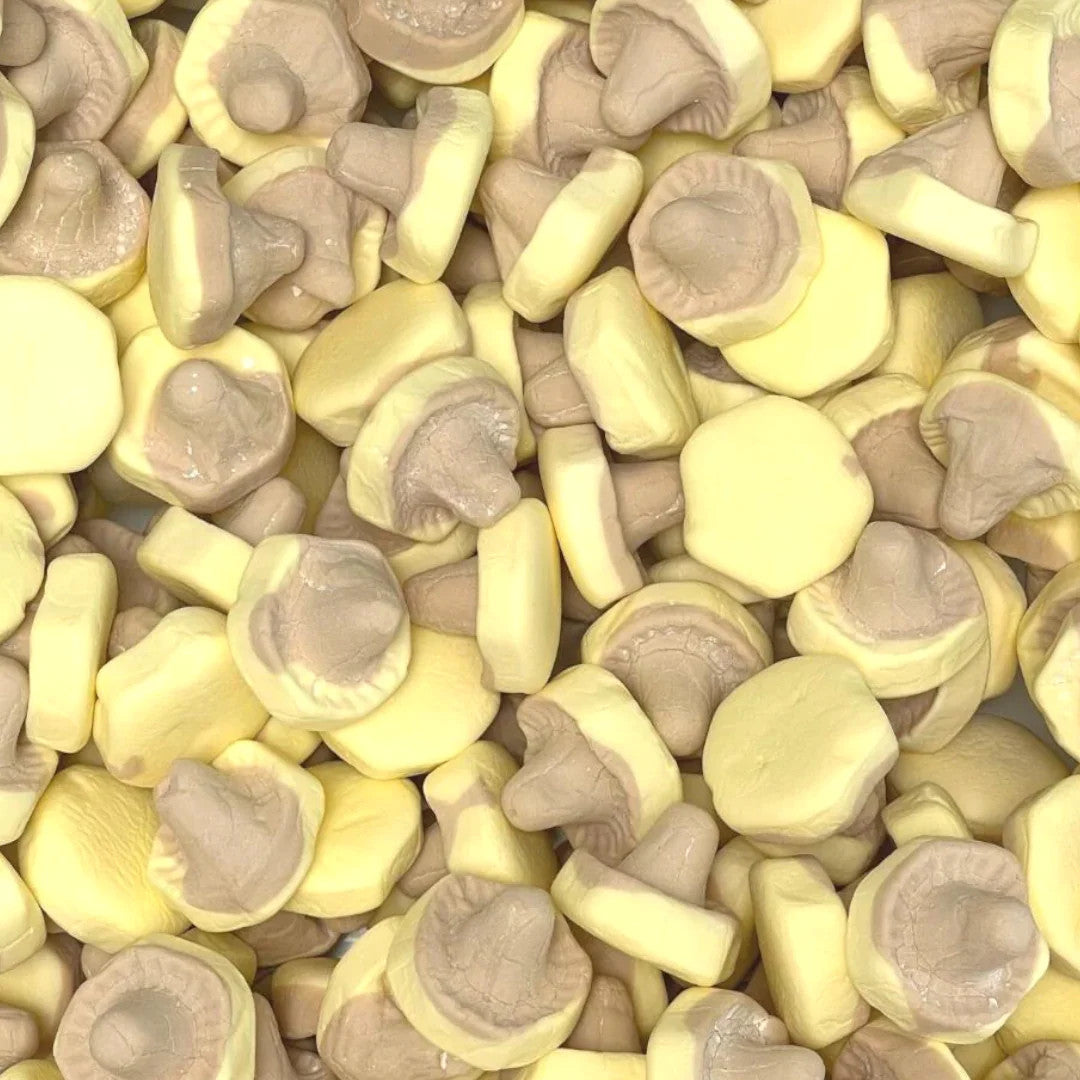 **NEW** Banana & Caramel Foam Mushrooms - SWEDISH CANDY 100g