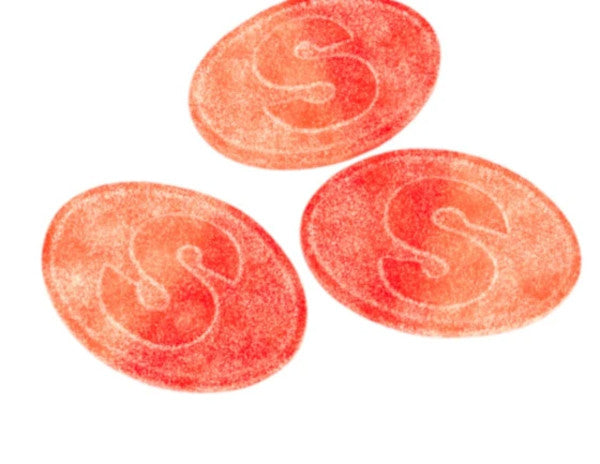 **NEW** S-Mark Sour Peach Ovals - SWEDISH CANDY 100g