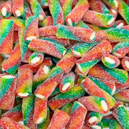 UK Fizzy Rainbow Pencil Bites 100g