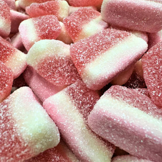 UK Fizzy Strawberry Slices 100g