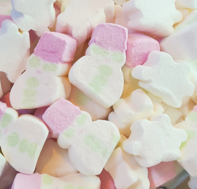 UK Snowman & Snowflake Mallows 100g