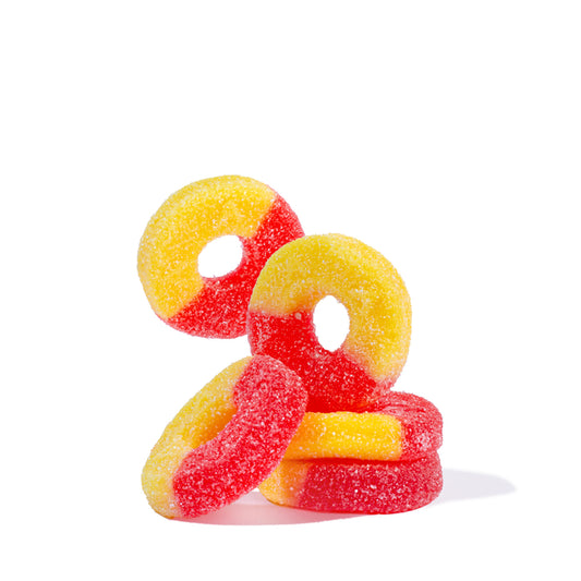 Albanese Gummi Strawberry & Banana Rings 100g (USA)