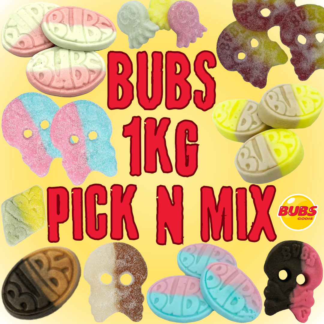 BUBS Pick n Mix 1KG (Swedish Candy)