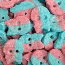 BUBS Sour Bubblegum Dizzy Foam Skulls 100g