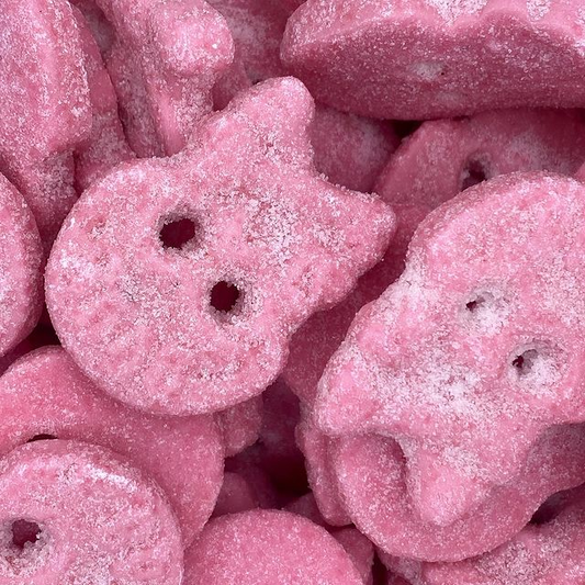 BUBS Sour Raspberry Foam Skulls 100g