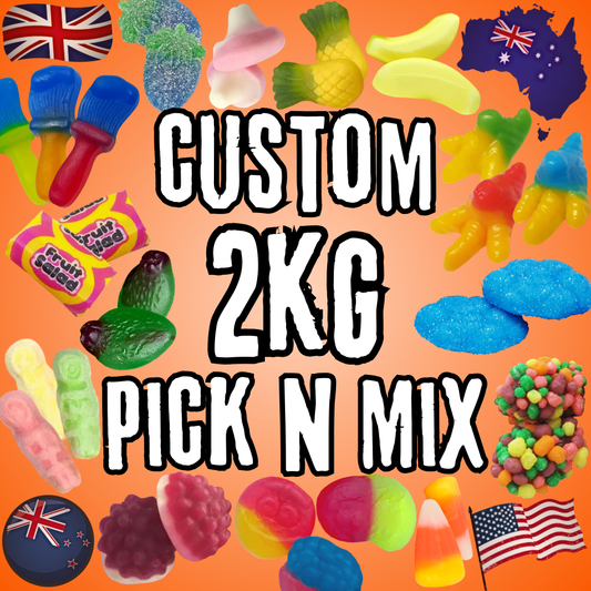 Custom Pick n Mix 2KG - CHOOSE 20 (UK, USA, NZ & AUS Selections)