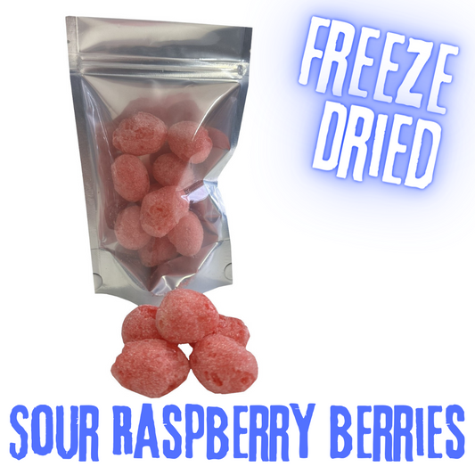 Freeze Dried Sour Raspberry Berries