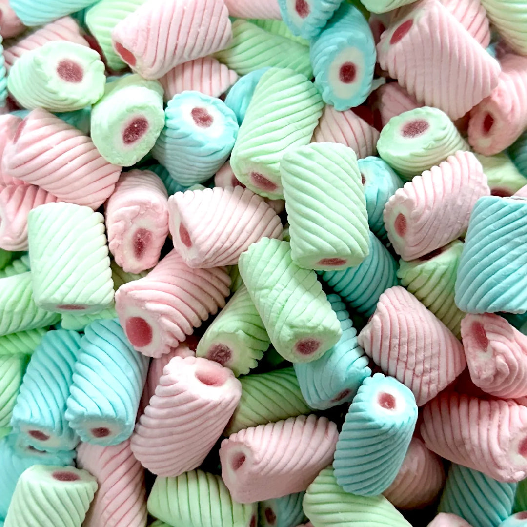 Jelly Filled Marshmallow Twists 100g