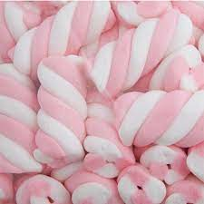 Pink Marshmallow Twists 100g