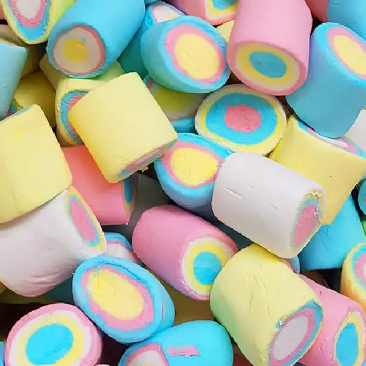 Rainbow Marshmallow Tubes 100g