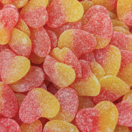 Sour Peach Hearts 100g