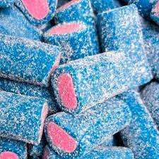 Sour Blue Raspberry Tubes 100g