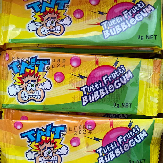 TNT Tutti Frutti Bubblegum Chew Bar