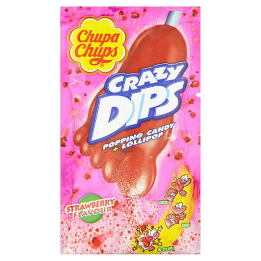 UK Chupa Chups Crazy Dips Lollipop and Dip