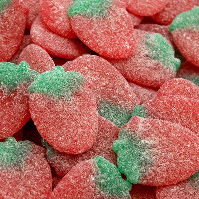 UK Fizzy Strawberries 100g