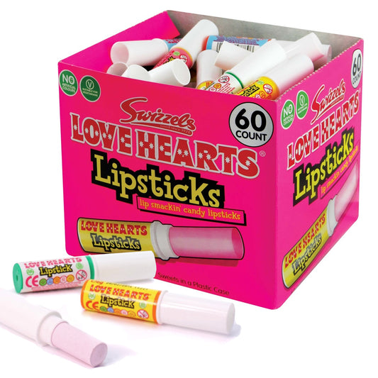 UK Love Hearts Lipsticks - Swizzels