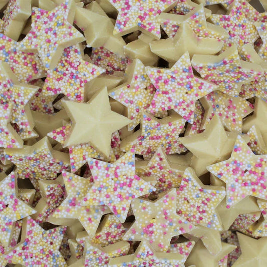 UK White Chocolate Snowy Stars 100g