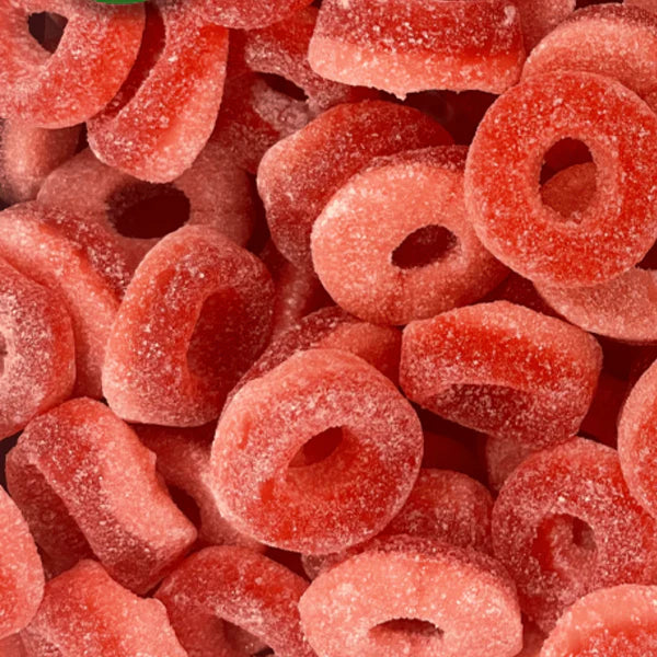 Watermelon Rings Sweets Watermelon Rings 100g (USA) – Lovin It Sweet