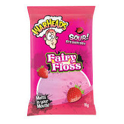 Warheads Sour Strawberry Fairy Floss - BB: 12/03/2025