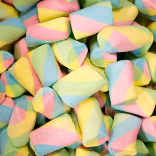 Rainbow Marshmallow Twists 100g