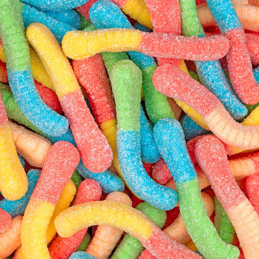 Sour Neon Worms (USA) 100g