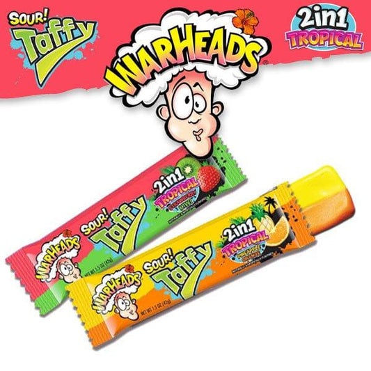 Warheads Sour Taffy 2 in 1 Tropical Chew Bar (USA)
