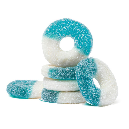 Albanese Gummi Blue Raspberry Rings 100g (USA)